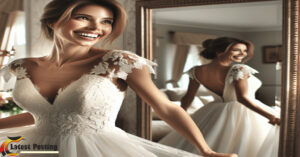 try on wedding dresses at home