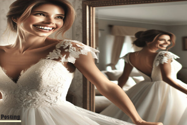 try on wedding dresses at home